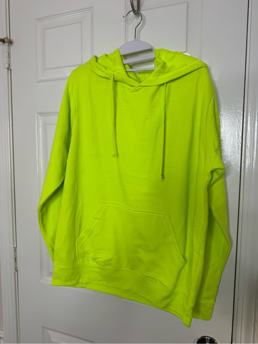 Delta Neon Yellow Crewneck Hoodie - Men's Pullover